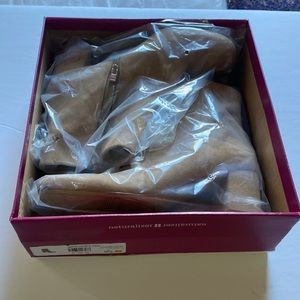 Naturalized Westing Ankle Boots in Oatmeal Suede